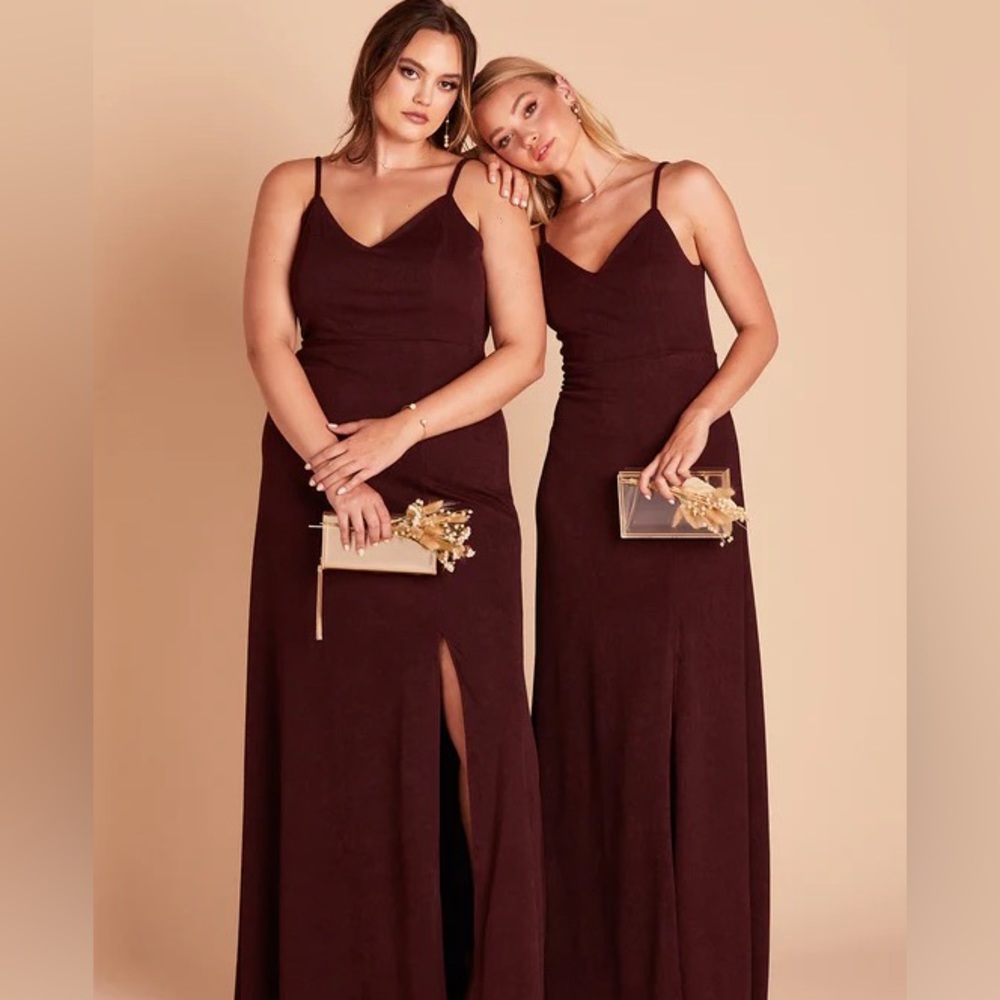 NWT Birdy Grey Dress JAY DRESS CREPE CABERNET Size XS Formal Wedding Bridesmaid - Picture 9 of 9